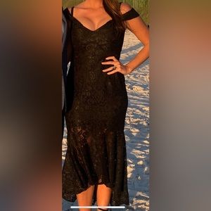 Black Lace Dress. Worn Once. Boning and padding.